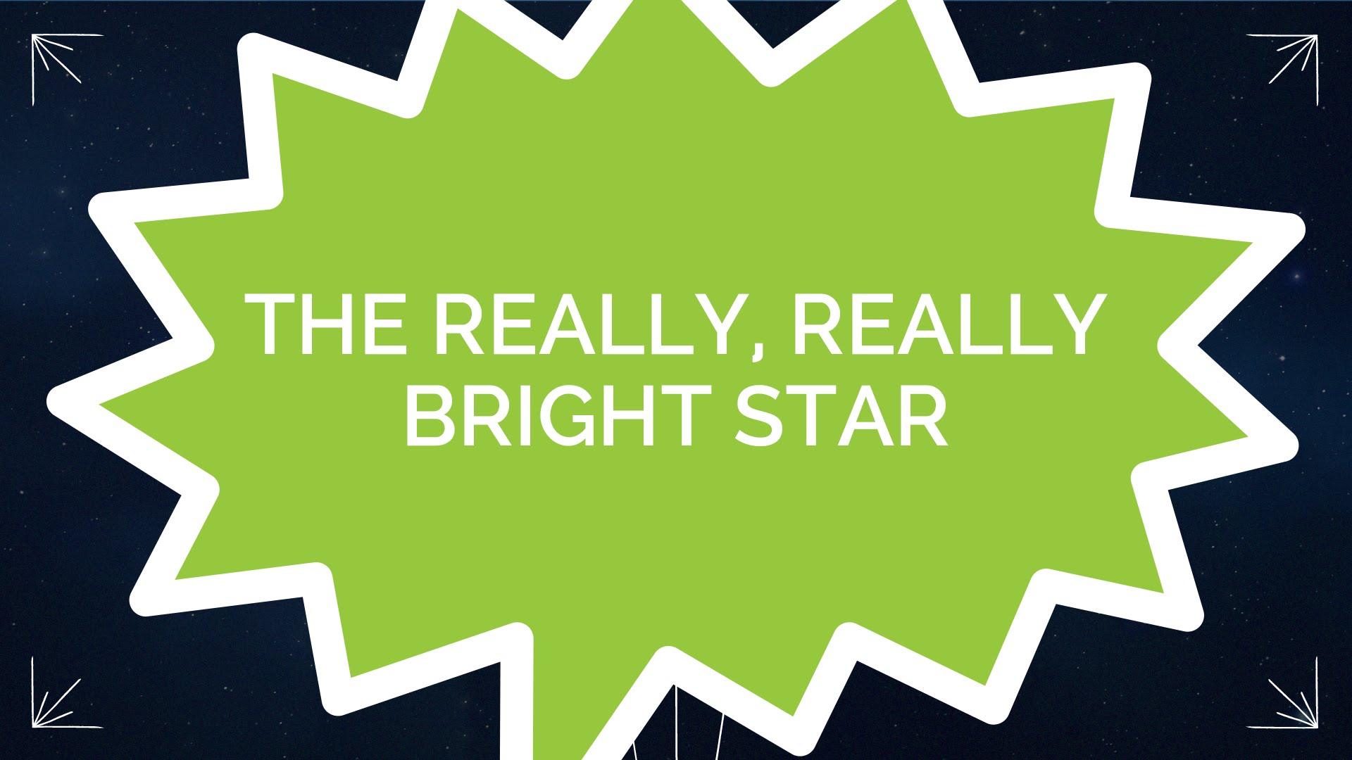 The Really, Really Bright Star (Kids) | pursueGOD.org